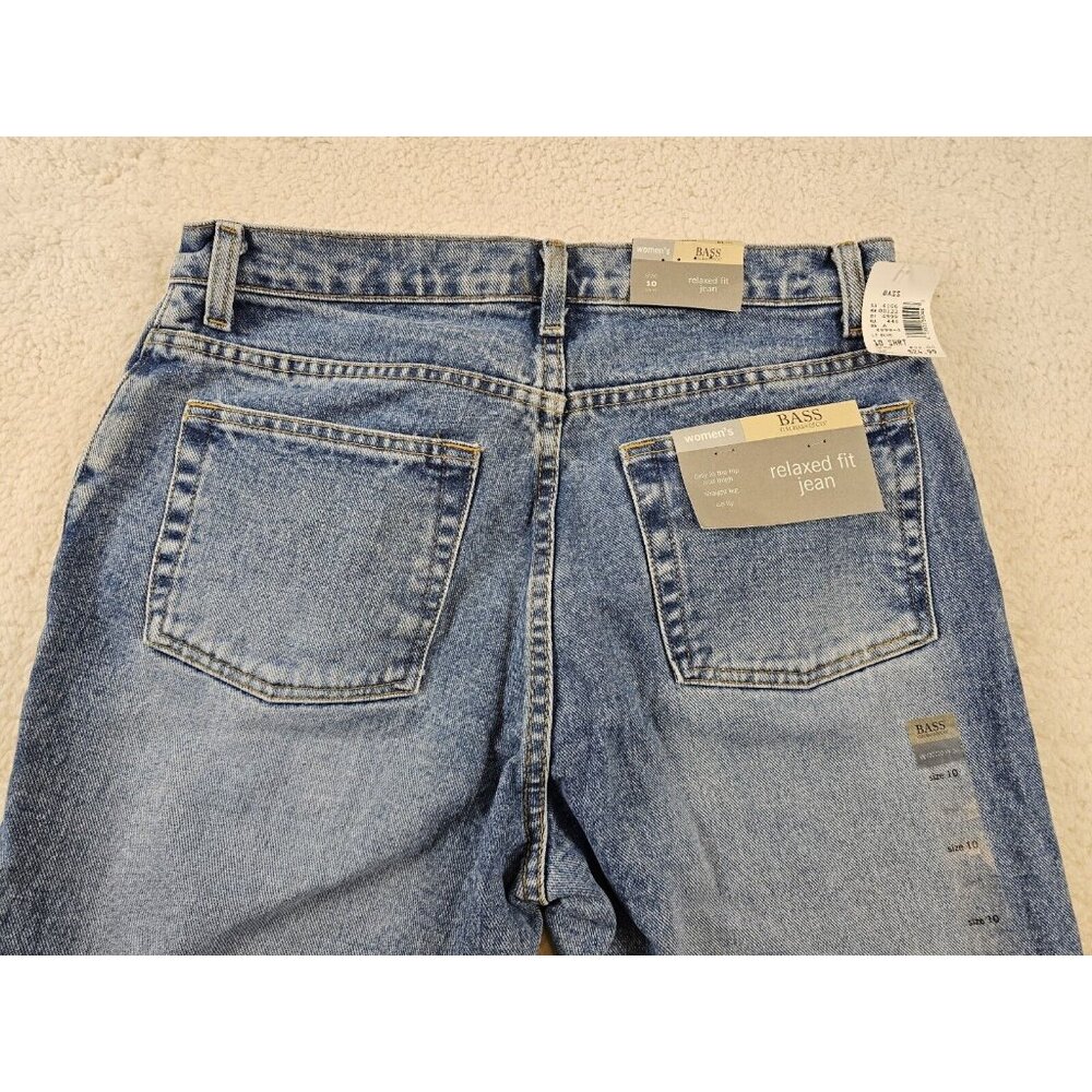 Bass Jeans Women's 10 Short Relaxed Fit Light Wash Blue Mom Jeans Preppy 90s - Picture 15 of 16